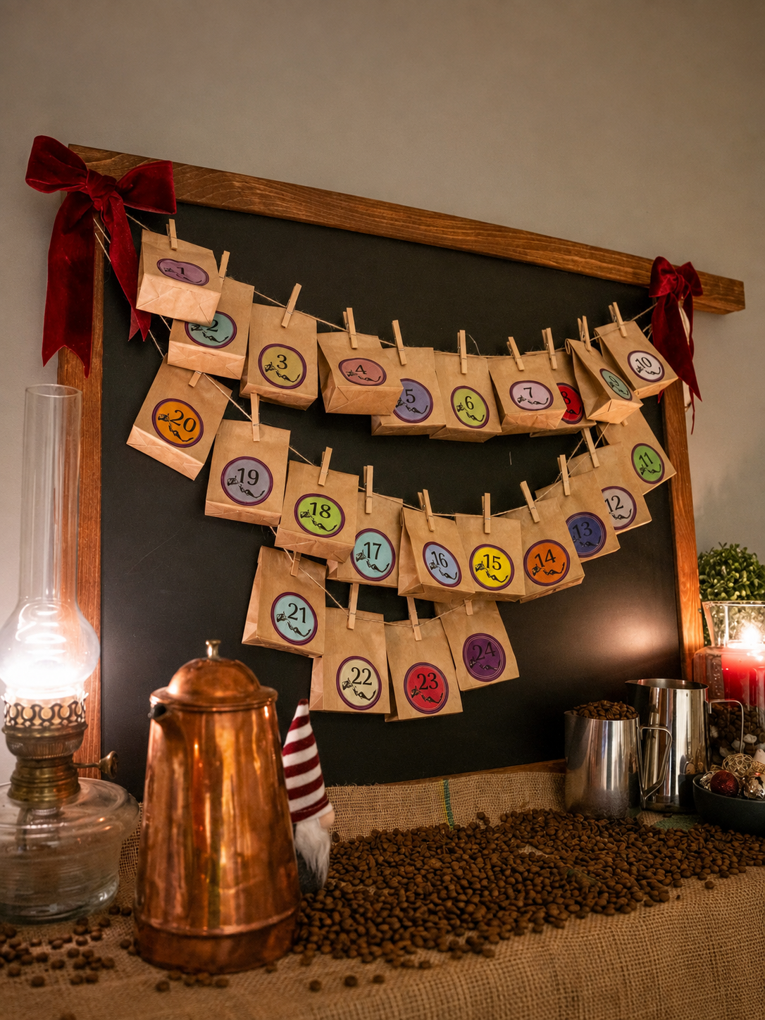 Adventskalender 24 kaffi